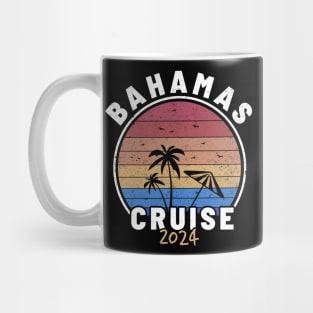 Bahamas Cruise 2024 - Sunset Retro Blue Mug